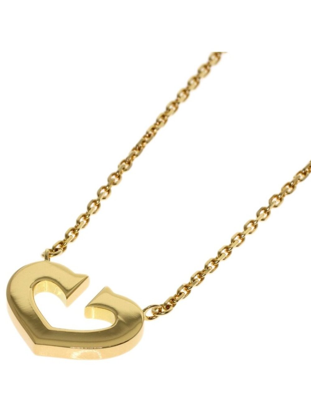 Cartier C Heart Necklace 18k Yellow Gold